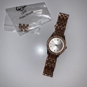 Rose gold watch